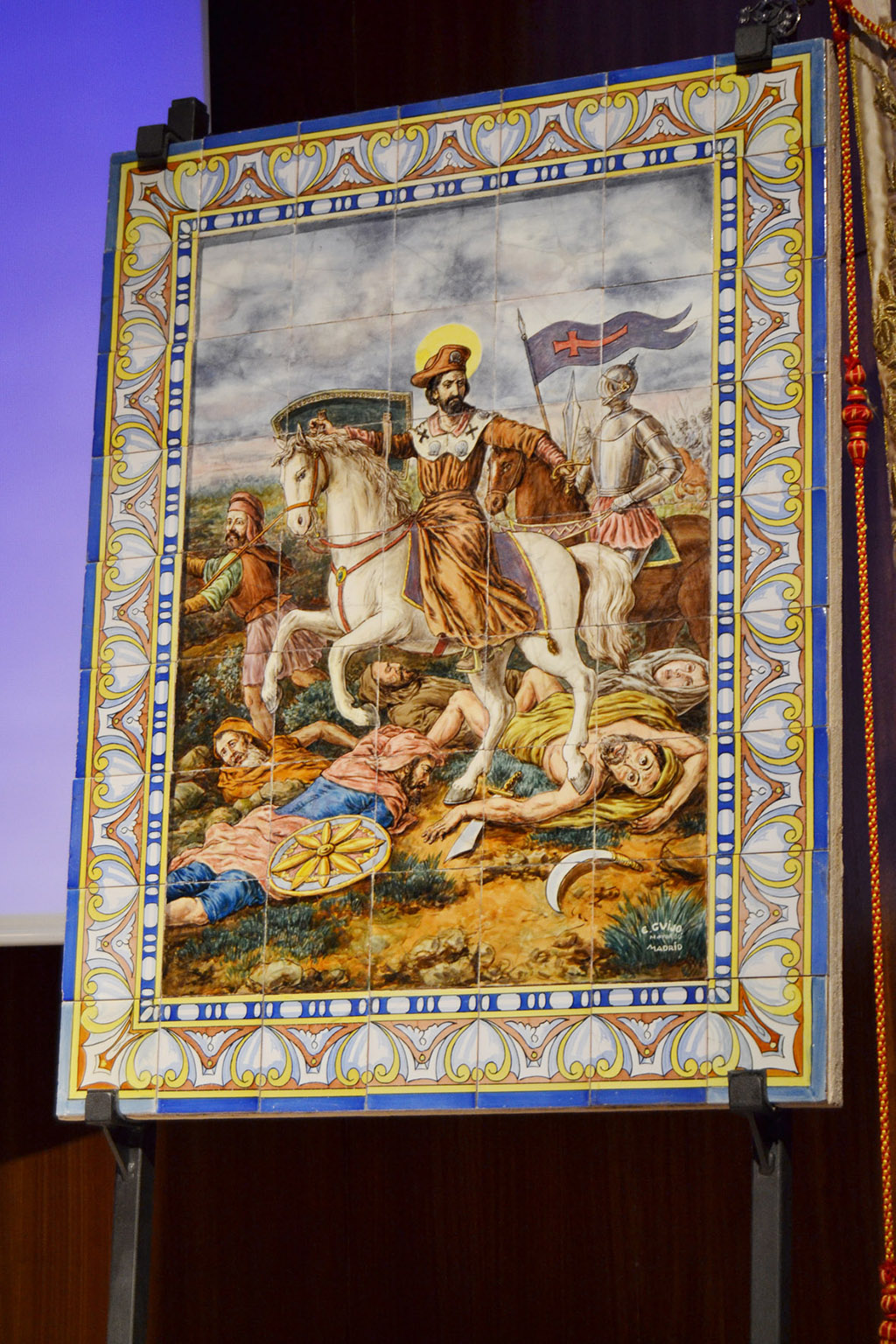 Retablo cerámico del Apóstol Santiago