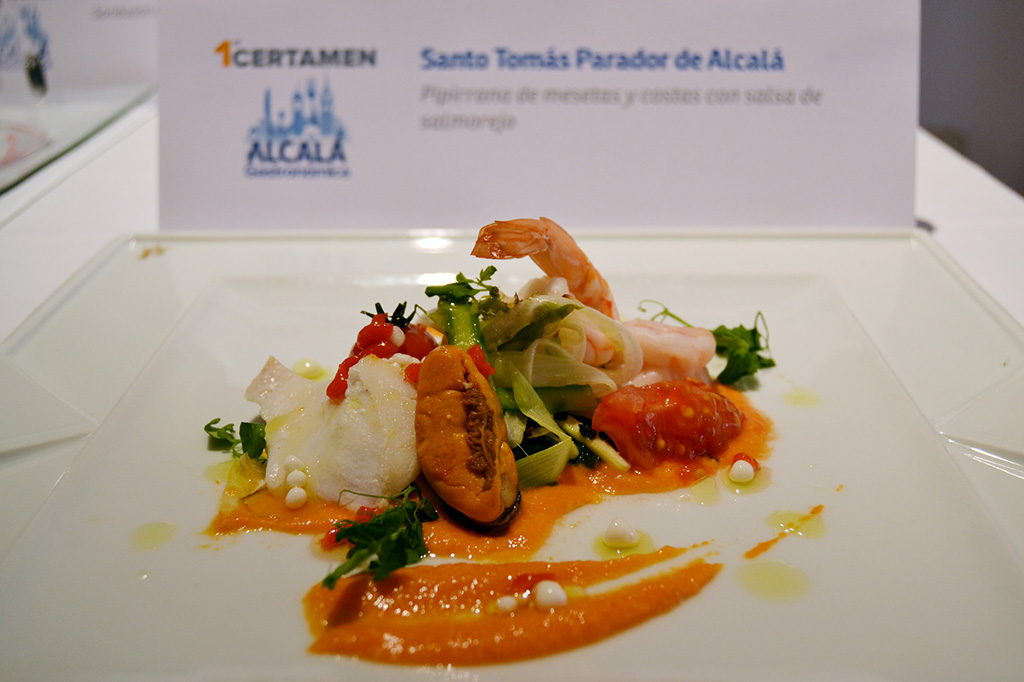 Plato finalista I Certamen Alcalá Gastronómica - Santo Tomás Parador