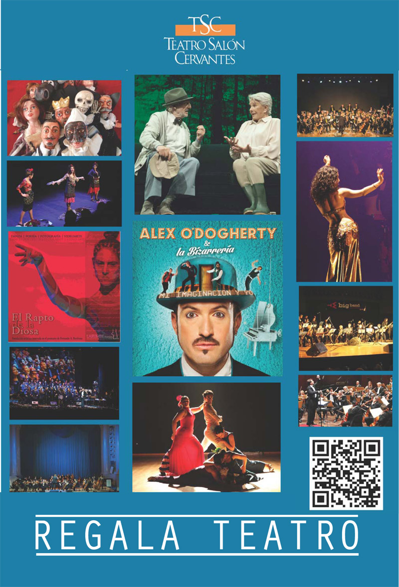 Cartel del Teatro Salón Cervantes para octubre de 2014