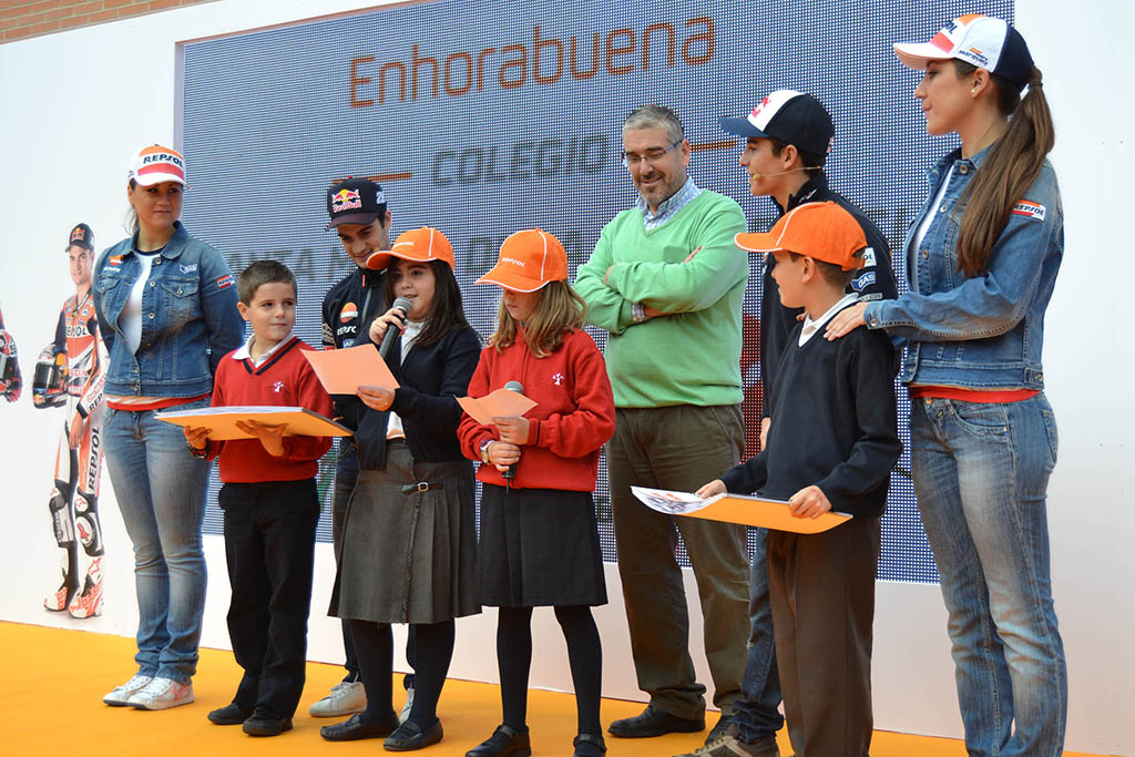 Marc Márquez y Dani Pedrosa en la inauguración de la Repsol Racing Tour