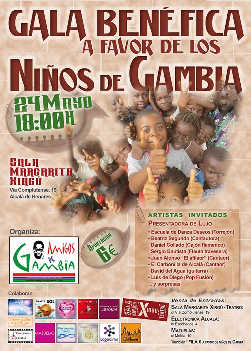 Gala benéfica a favor de los niños de Gambia