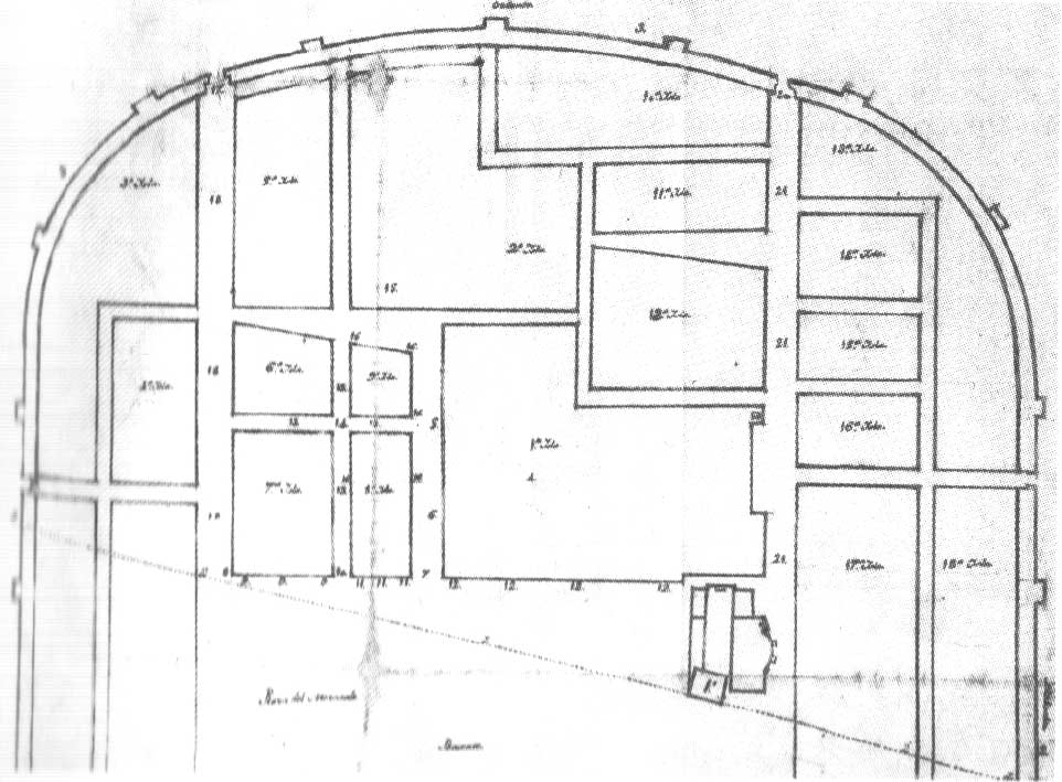 Ciudad Universitaria División en yslas de la zona universitaria en 1564