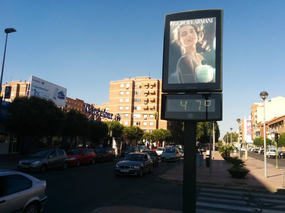 Termómetro calor Vía complutense