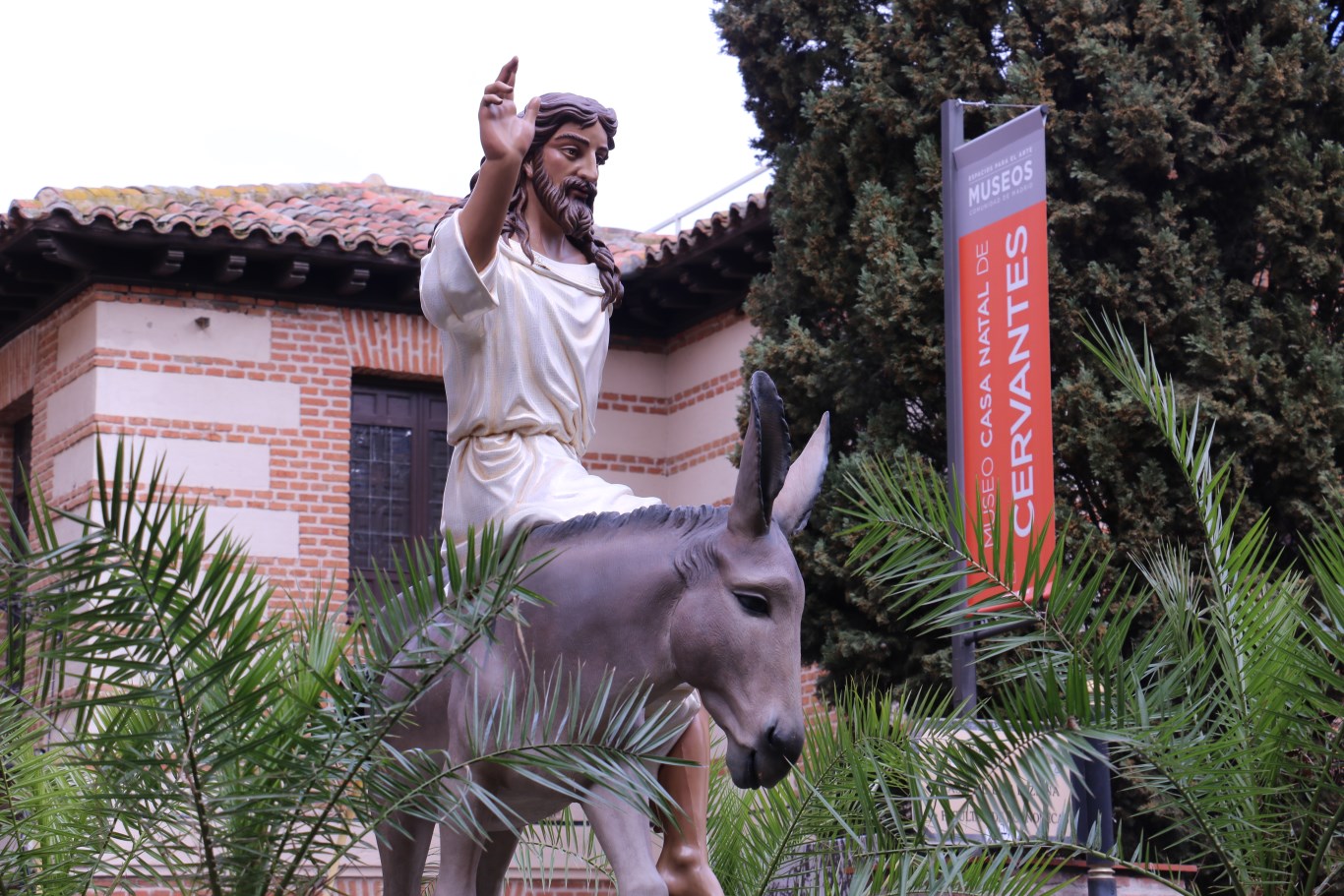 Domingo de Ramos. Jesucristo montado en la borriquilla en su entrada triunfal en Jerusalén