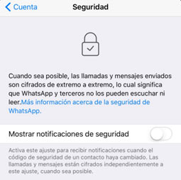 WhatsApp cifrado