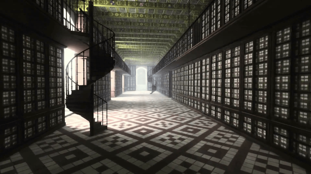 Salón de Isabel la Católica - recreación virtual del vídeo Un Paseo por Palacio