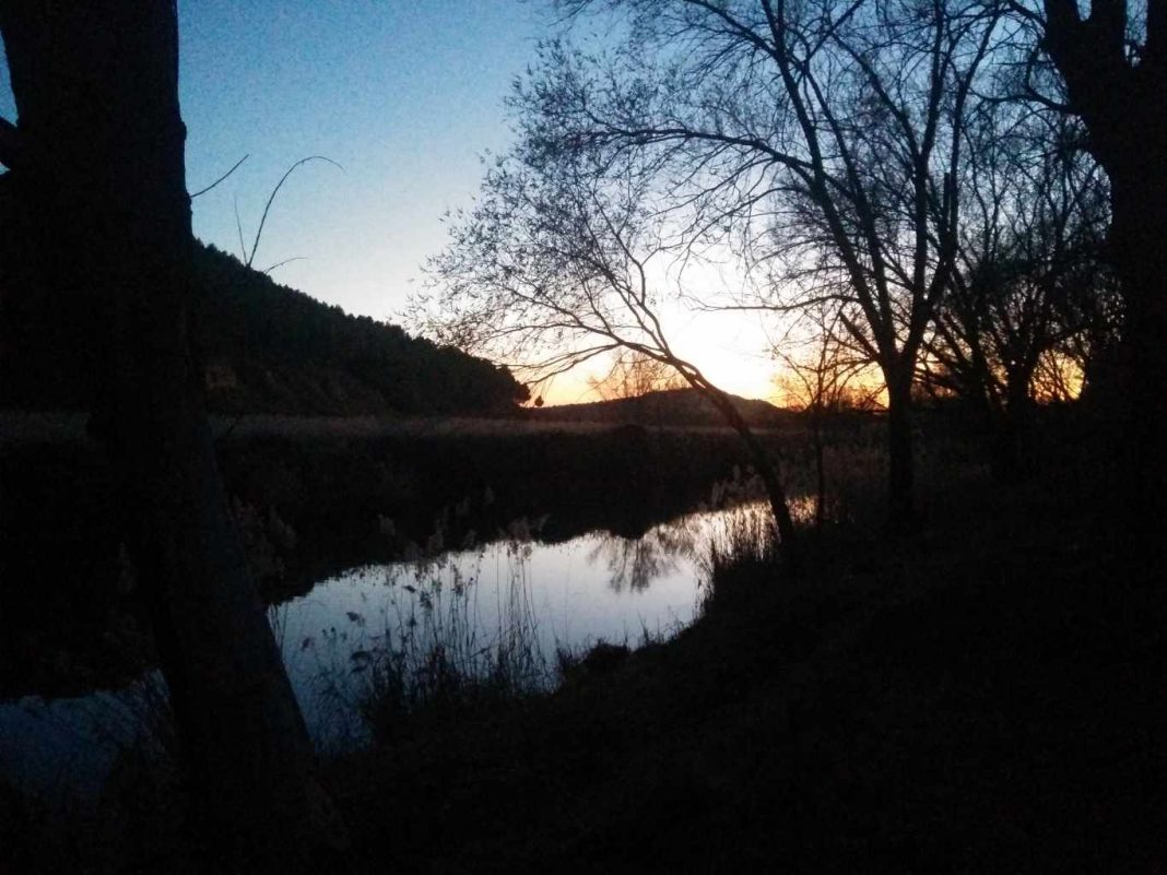 río Henares al atrdecer