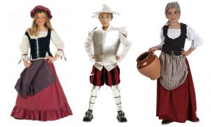 Disfraces para niños en el primer Casting Cervantino del Mercado del Siglo de Oro