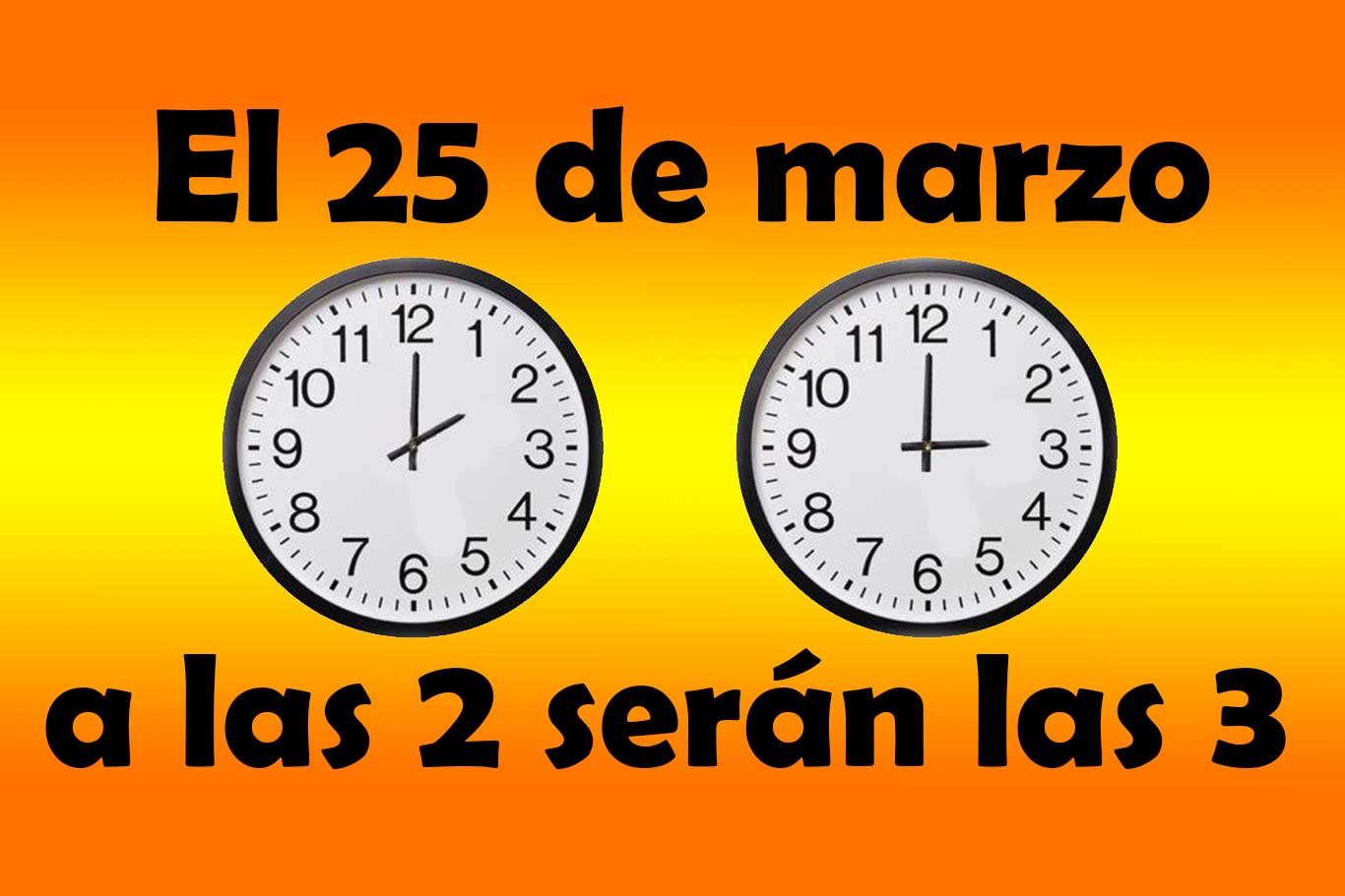 Cambio De Hora / Cambio de hora 2017 ya está aquí el horario de