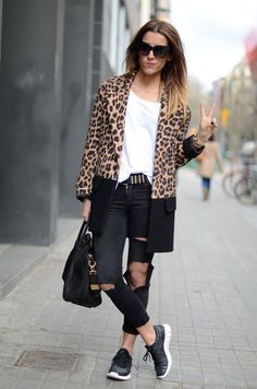 ¿Cón qué combina un abrigo de leopardo?