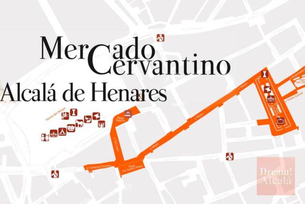 Plano Mercado Cervantino de Alcalá de Henares