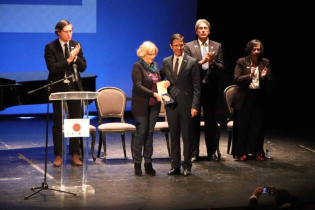 Manuela Carmena recoge el Premio Ciudad de Alcalá de Patrimonio Mundial 2018