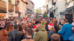 Las cañas de Nochebuena en Alcalá de Henares
