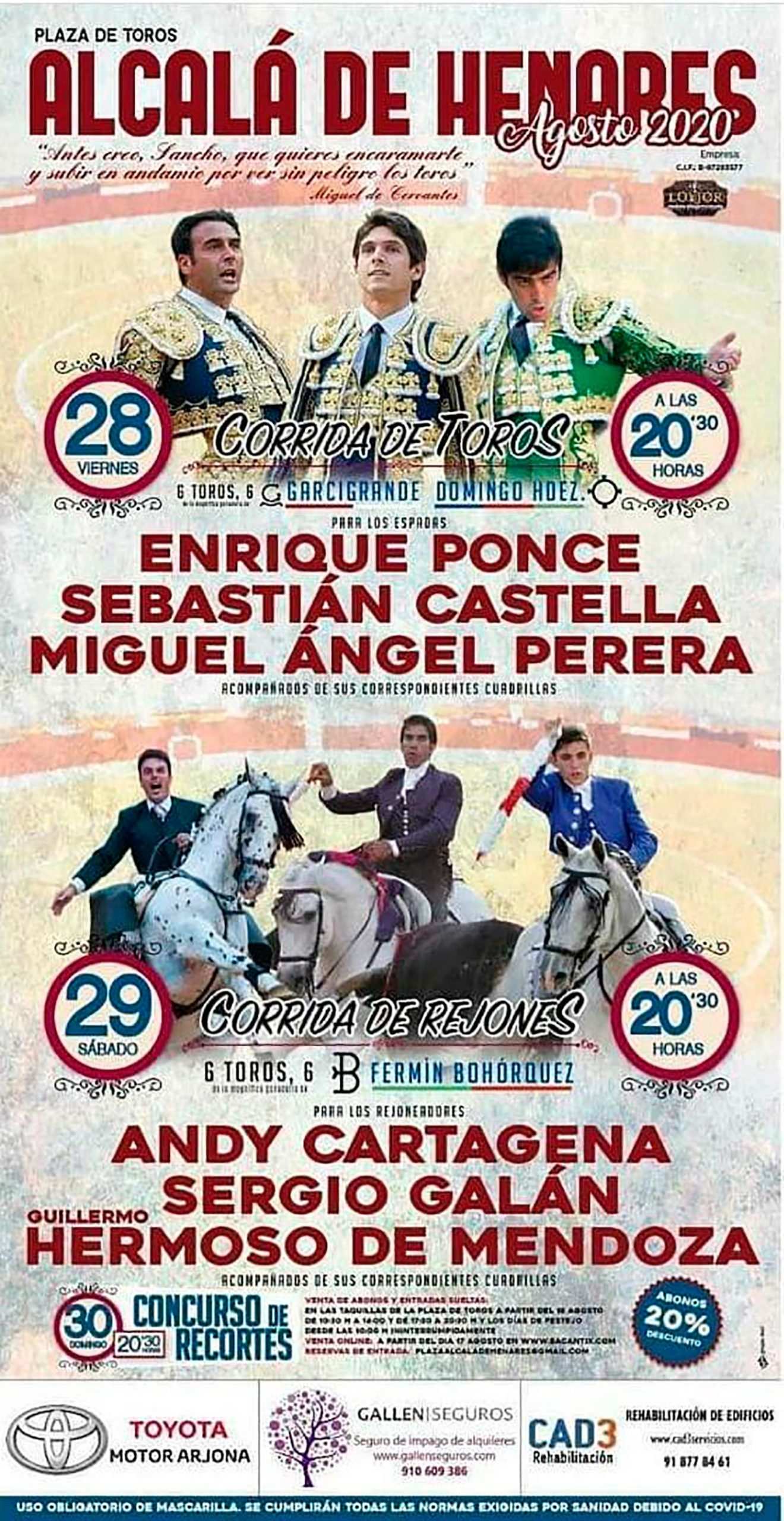 Cartel de la Feria Taurina de Alcalá de Henares Dream Alcalá Cartel de la Feria Taurina de Alcalá de Henares Dream Alcalá