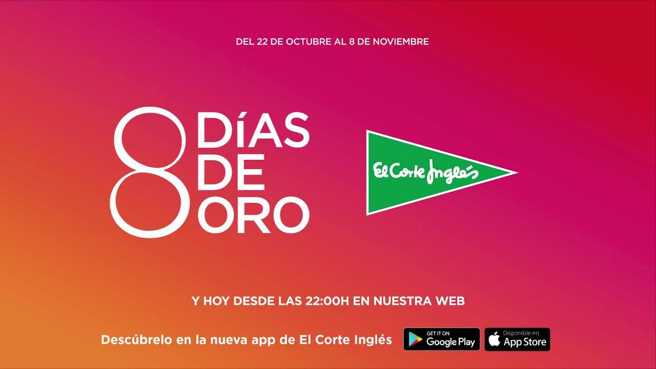 Be elect only Catálogo 8 Días de Oro El Corte Inglés - Dream Alcalá