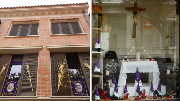 El balcón y el escaparate más bonitos de la Semana Santa de Alcalá de Henares