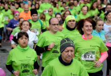 Dispositivo especial de movilidad y accesibilidad para la XII Carrera contra el Cáncer del domingo