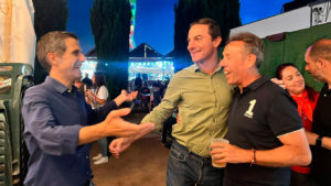 Visita de los diputados nacionales y regionales a la caseta de Ferias del PSOE en Alcalá