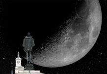 Observación de la Luna desde el Recinto Ferial de Alcalá de Henares