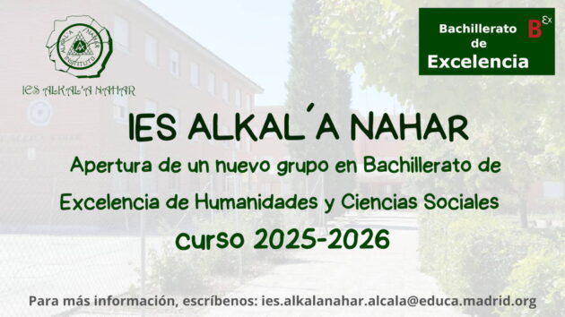 El IES Alkal’a Nahar amplía su oferta con un Bachillerato de Excelencia en Humanidades y Ciencias Sociales