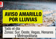 La AEMET declara la alerta amarilla por lluvias en Alcalá de Henares