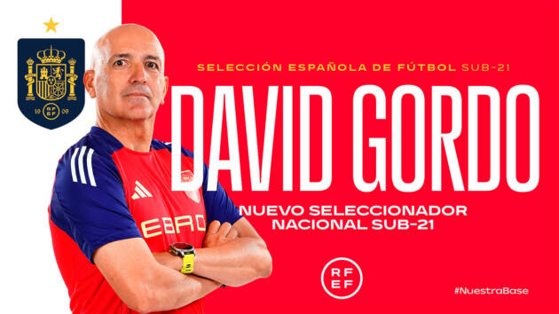 El alcalaíno David Gordo será el nuevo seleccionador nacional sub-21 de fútbol