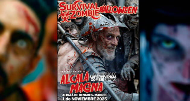 Alcalá Magna te reta al Survival Zombie 2025, seis horas de supervivencia zombie en vivo