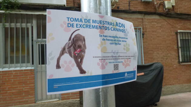 La recogida de muestras de ADN Canino de Alcalá ha tramitado 347 expedientes sancionadores