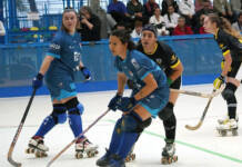 Victoria con autoridad de las Guerreras del Alcalá Hockey ante Tres Cantos