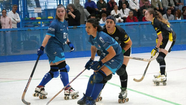 Victoria con autoridad de las Guerreras del Alcalá Hockey ante Tres Cantos