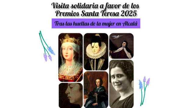 Tras las huellas de la mujer en Alcalá: visita guiada solidaria de los Premios Santa Teresa 2025
