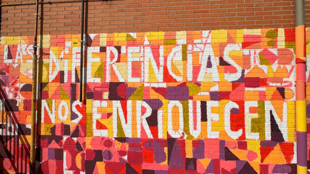 Las diferencias nos enriquecen: el nuevo mural del Antonio Machado