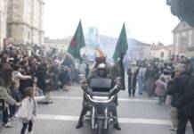 Los Reyes Magos llegan al Palacio Arzobispal de Alcalá de Henares en motos Harley Davidson