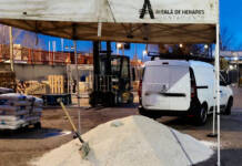 Puntos de distribución de sal de Alcalá de Henares en previsión de las heladas de los próximos días