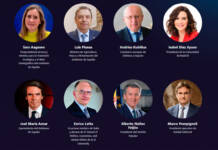 Aznar, Ayuso, Feijoó y los ministros Planas y Aegesen, en el Foro Expansión de Alcalá de Henares