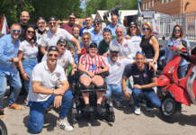Las Vespas de Alcalá rodaron hasta Daganzo para luchar junto a un pirata contra Duchenne