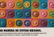 Campaña por el uso del preservativo entre jóvenes para prevenir infecciones de transmisión sexual