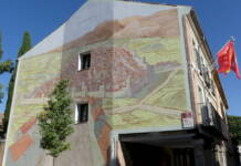Nuevo mural para la fachada de la Casa Tapón de Alcalá de Henares