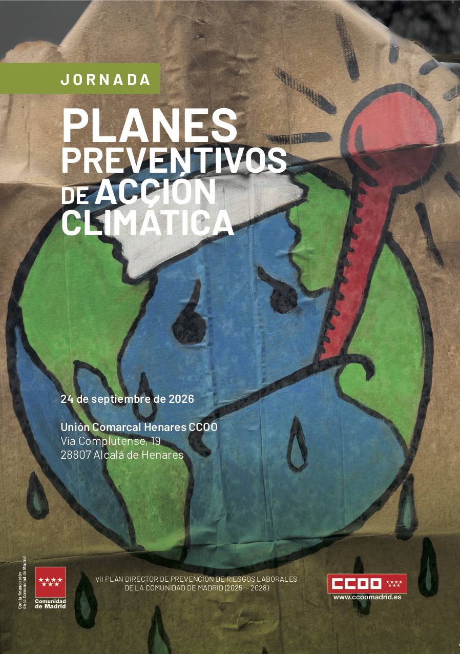 CCOO Henares organiza una jornada sobre planes preventivos de acción climática en el trabajo - imagen 1