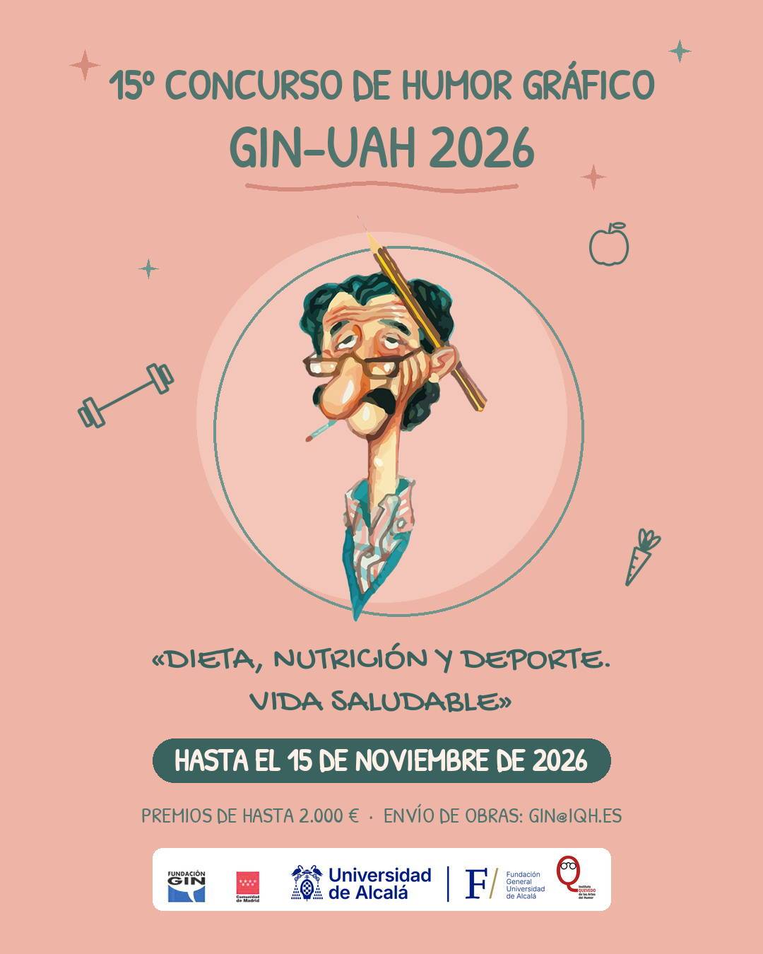 La UAH convoca el 15º Concurso de Humor Gráfico GIN-UAH sobre vida saludable