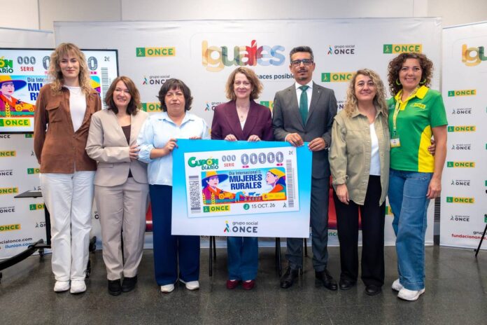 La ONCE presenta en Alcalá el cupón del Día de las Mujeres Rurales - imagen 1