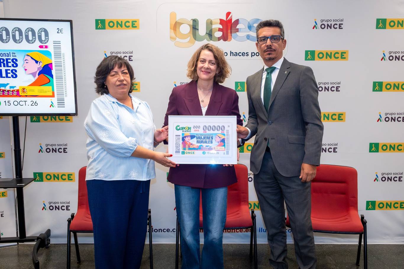 La ONCE presenta en Alcalá el cupón del Día de las Mujeres Rurales