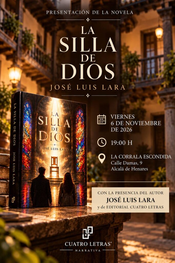 José Luis Lara presenta en Alcalá su novela La silla de Dios, con parte de la trama en la ciudad - imagen 1